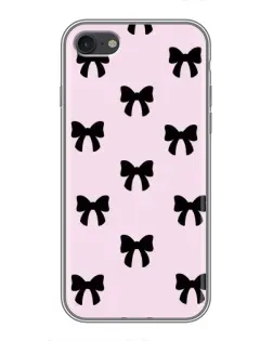 Чехол для iPhone 6 / 6s с картинкой «Черные банты Coquette»