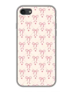 Чехол для iPhone 6 / 6s с картинкой «Розовые бантики Coquette»