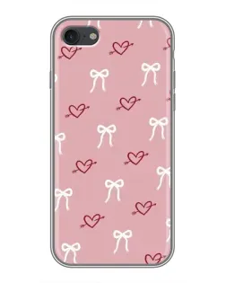 Чехол для iPhone 6 / 6s с картинкой «Сердца и банты»