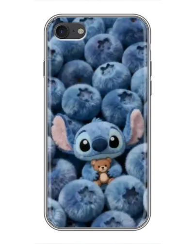 Чехол для iPhone 6 / 6s с картинкой «Стич и голубика»