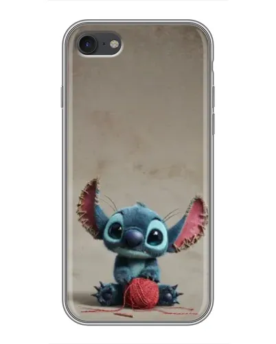 Чехол для iPhone 6 / 6s с картинкой «Стич на коричневом фоне»