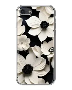 Чохол для iPhone 6 / 6s з картинкою «Об'ємні білі квіти»