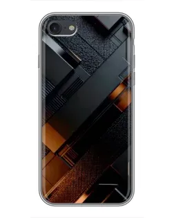 Чехол для iPhone 6 / 6s с картинкой «Черные геометрические блоки»