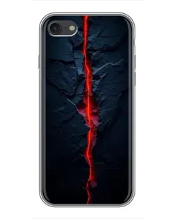 Чехол для iPhone 6 / 6s с картинкой «Kрасная лавовая трещина»