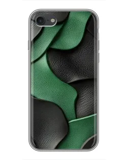 Чехол для iPhone 6 / 6s с картинкой «Зеленые кожаные волны»