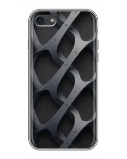 Чехол для iPhone 6 / 6s с картинкой «Объемное серое плетение»