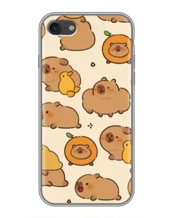 Чехол для iPhone 6 / 6s с картинкой «Капибары с апельсинами»
