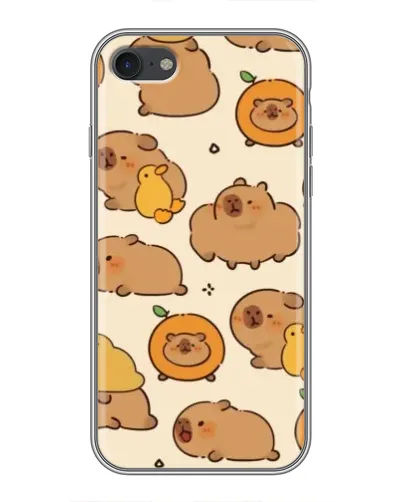 Чехол для iPhone 6 / 6s с картинкой «Капибары с апельсинами»