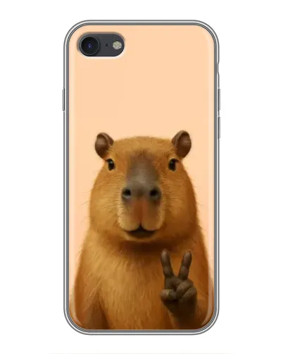 Чехол для iPhone 6 / 6s с картинкой «Капибара виктория»