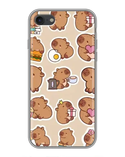 Чехол для iPhone 6 / 6s с картинкой «Капибары паттерн»