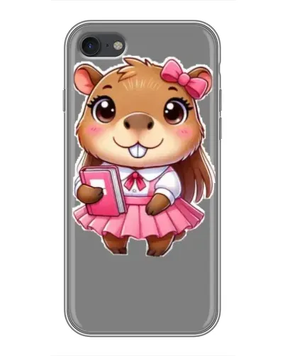 Чехол для iPhone 6 / 6s с картинкой «Девочка капибара»