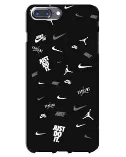 Чехол для iPhone 7 Plus с картинкой «Nike Black Pattern»