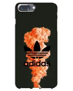 Чехол для iPhone 7 Plus с картинкой «Оранжевый дым Adidas»