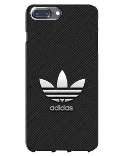 Чехол для iPhone 7 Plus с картинкой «Adidas Карбоновая текстура»