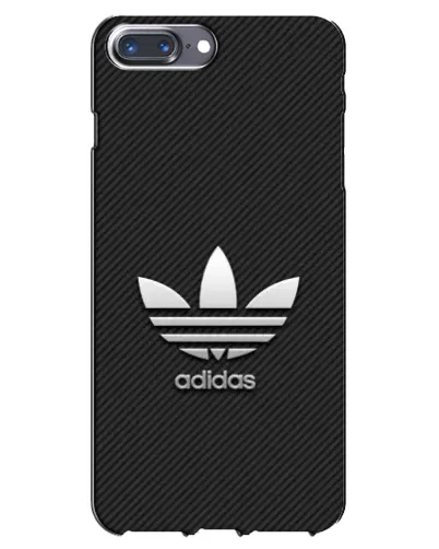 Чехол для iPhone 7 Plus с картинкой «Adidas Карбоновая текстура»