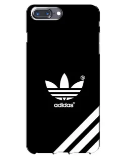 Чехол для iPhone 7 Plus с картинкой «Adidas с диагональными полосами»
