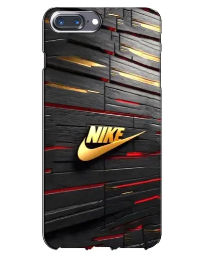 Чехол для iPhone 7 Plus с картинкой «Золотой Nike на металле»