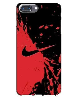 Чохол для iPhone 7 Plus з картинкою «Червоні бризки Nike»