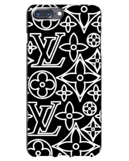 Чехол для iPhone 7 Plus с картинкой «Черно-белый узор LV» Чехол для iPhone 7 Plus с картинкой «Черно-белый узор LV»