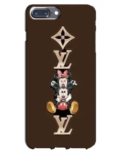 Чехол для iPhone 7 Plus с картинкой «LV и Микки Маус»