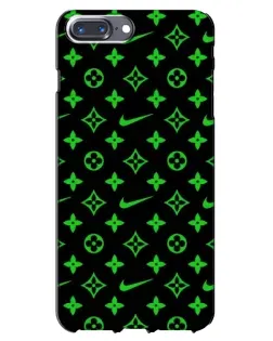 Чехол для iPhone 7 Plus с картинкой «Неоновый принт LV»