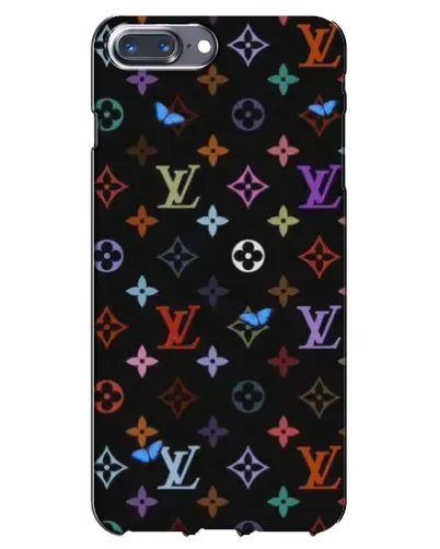 Чехол для iPhone 7 Plus с картинкой «Цветная монограмма LV»