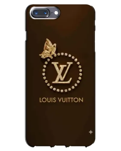 Чехол для iPhone 7 Plus с картинкой «LV — золотая печать»