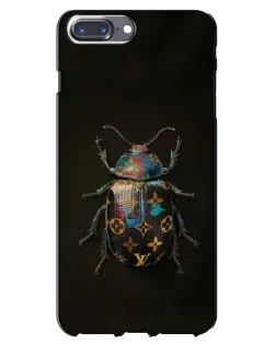 Чехол для iPhone 7 Plus с картинкой «LV — мраморный принт»