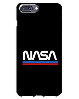 Чехол для iPhone 7 Plus с картинкой «NASA — классика Red Blue» Чехол для iPhone 7 Plus с картинкой «NASA — классика Red Blue»