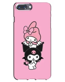Чехол для iPhone 7 Plus с картинкой «My Melody и Kuromi» Чехол для iPhone 7 Plus с картинкой «My Melody и Kuromi»