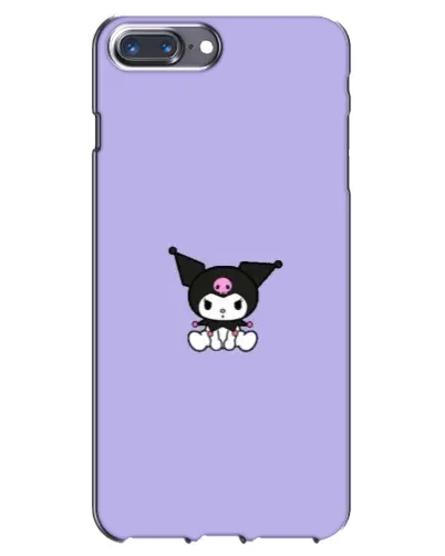 Чехол для iPhone 7 Plus с картинкой «Kuromi — фиолетовый минимализм»