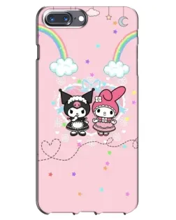Чехол для iPhone 7 Plus с картинкой «My Melody и Kuromi» Чехол для iPhone 7 Plus с картинкой «My Melody и Kuromi»