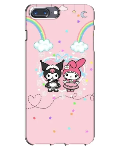 Чехол для iPhone 7 Plus с картинкой «My Melody и Kuromi»