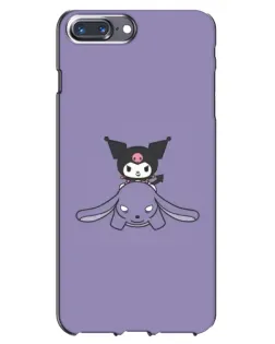 Чехол для iPhone 7 Plus с картинкой «Kuromi на лиловом фоне» Чехол для iPhone 7 Plus с картинкой «Kuromi на лиловом фоне»