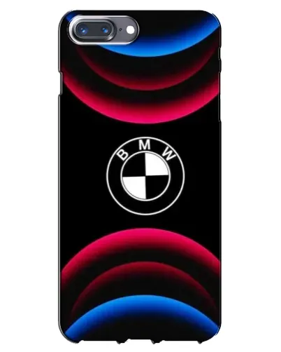 Чохол для iPhone 7 Plus з картинкою «Логотип BMW та неонові дуги»