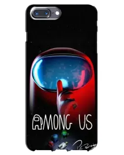 Чохол для iPhone 7 Plus з картинкою «Червоний імпостер — макро»