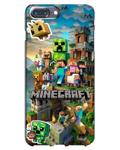 Чехол для iPhone 7 Plus с картинкой «Замок Minecraft»
