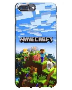 Чехол для iPhone 7 Plus с картинкой «Minecraft классический мир» Чехол для iPhone 7 Plus с картинкой «Minecraft классический мир»