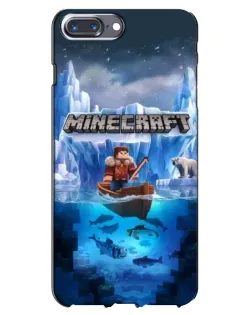 Чехол для iPhone 7 Plus с картинкой «Minecraft ледяной мир» Чехол для iPhone 7 Plus с картинкой «Minecraft ледяной мир»