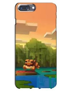 Чехол для iPhone 7 Plus с картинкой «Майнкрафт закат солнца» Чехол для iPhone 7 Plus с картинкой «Майнкрафт закат солнца»