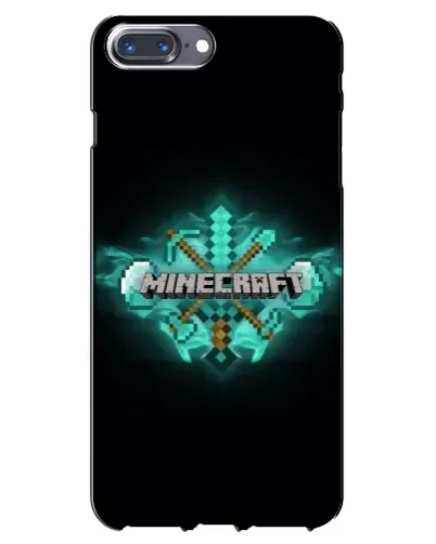 Чехол для iPhone 7 Plus с картинкой «Minecraft Diamond лого»