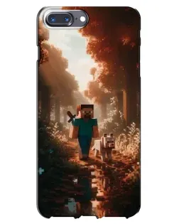Чехол для iPhone 7 Plus с картинкой «Стив в лесу» Чехол для iPhone 7 Plus с картинкой «Стив в лесу»