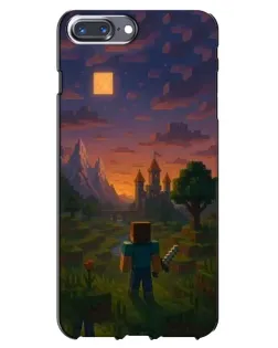 Чехол для iPhone 7 Plus с картинкой «Стив у башни» Чехол для iPhone 7 Plus с картинкой «Стив у башни»