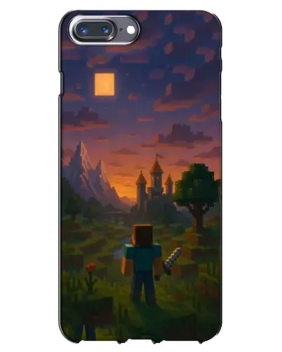 Чехол для iPhone 7 Plus с картинкой «Стив у башни»