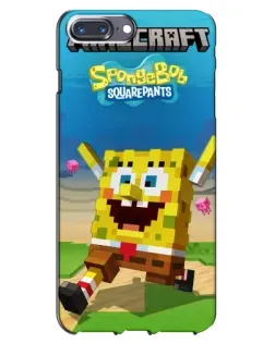 Чехол для iPhone 7 Plus с картинкой «Губка Боб Minecraft» Чехол для iPhone 7 Plus с картинкой «Губка Боб Minecraft»