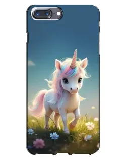 Чехол для iPhone 7 Plus с картинкой «Единорог на поляне»