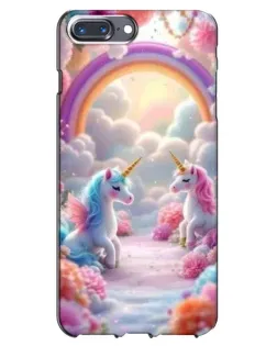 Чехол для iPhone 7 Plus с картинкой «Радуга и единороги»