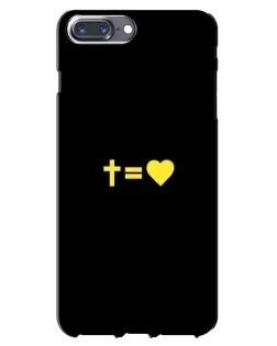 Чохол для iPhone 7 Plus з картинкою «Серце та Хрест»