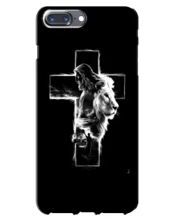 Чехол для iPhone 7 Plus с картинкой «Сияющий крест Jesus»
