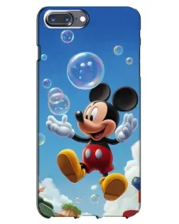 Чехол для iPhone 7 Plus с картинкой «Mickey и мыльные пузыри»